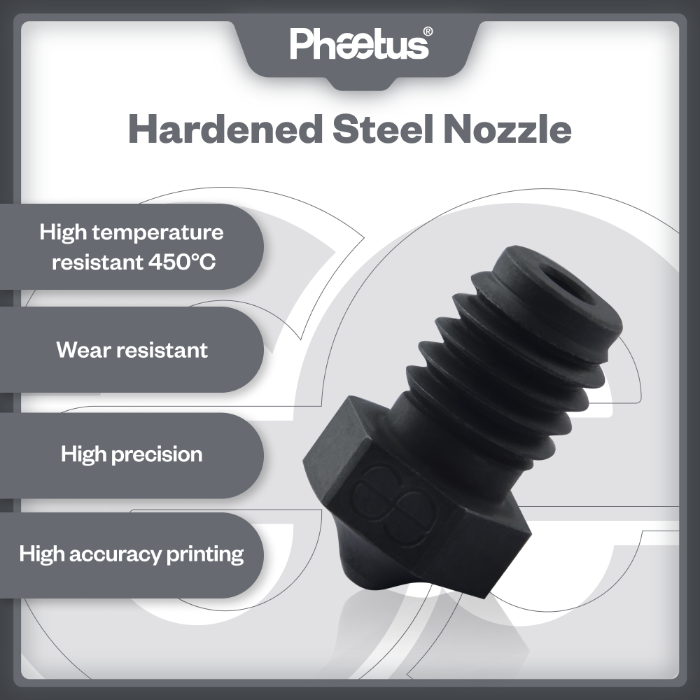 Carbon Fiber Filament - PHAETUS High quality hardened steel V6