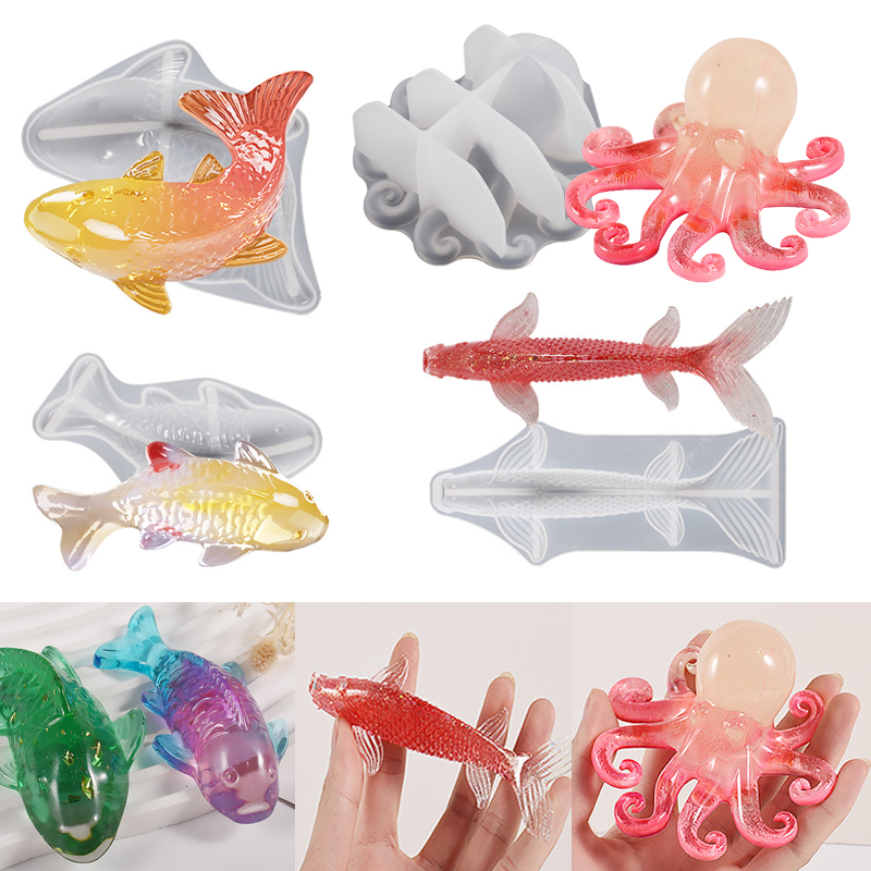 3D Printing Epoxy Resin - 3D Koi Fish Shaped Epoxy Resin