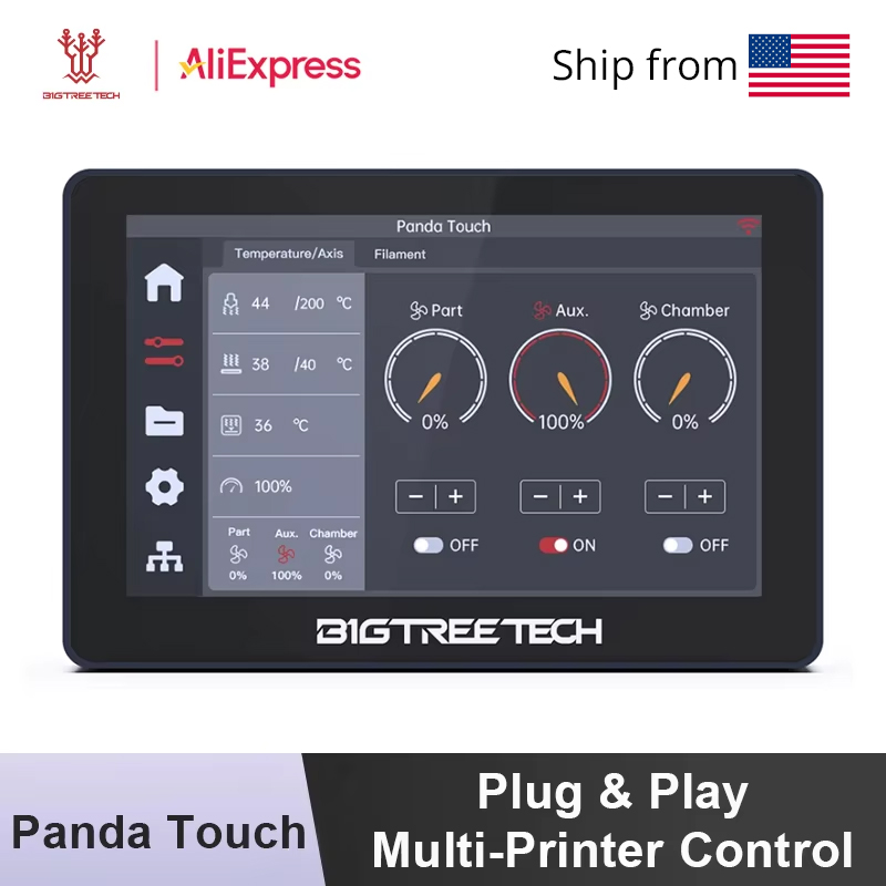 3D Printing Output - BIGTREETECH Panda Touch Screen 5'' Display