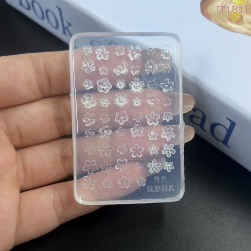 3D Printing Nails - Pcs Silicone Nail Art Mold Flower