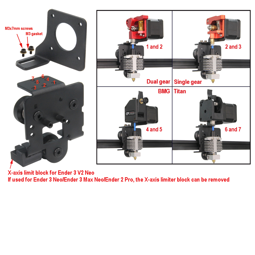 Upgrade Direct Drive Support A - Ender 3 Upgrade Kit avaliação e preço