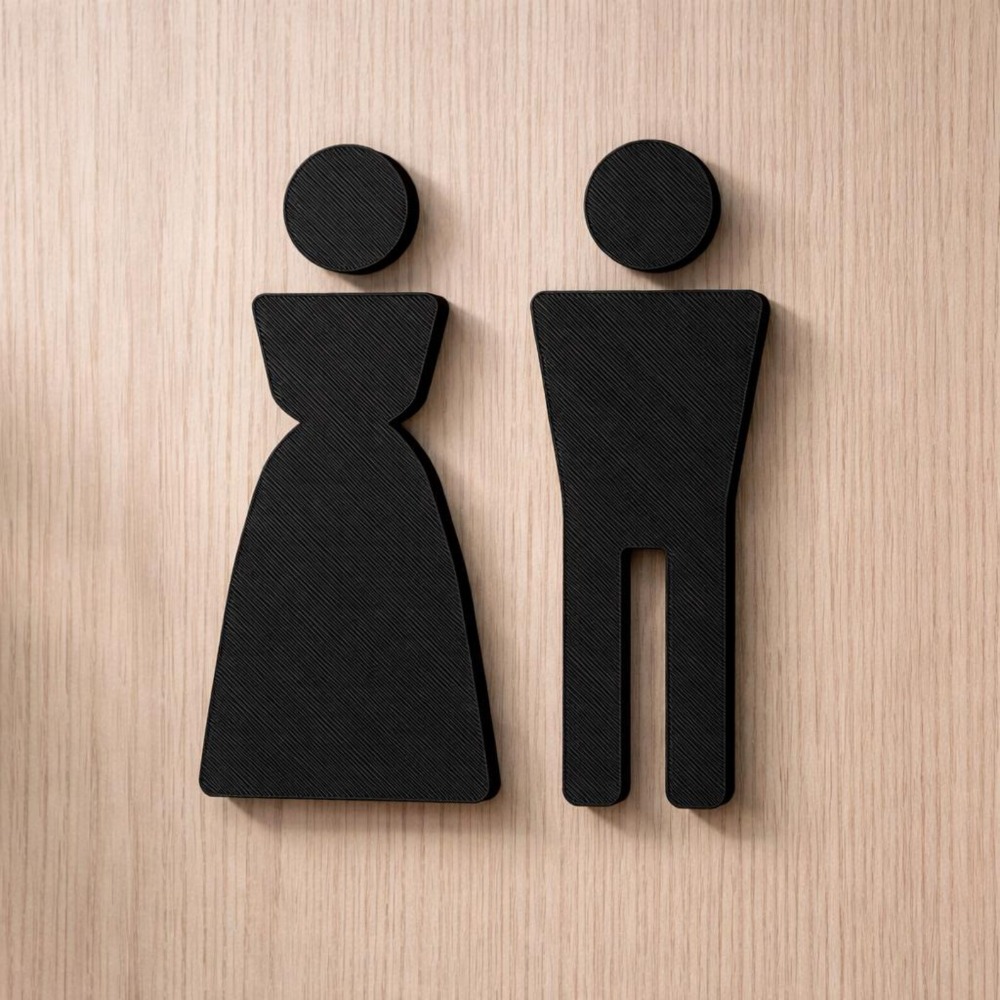 Minimalist 3D Printed Male Fem - 3D Printing Icon avaliação e preço