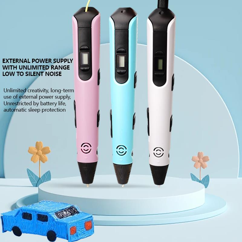 3D Printing Pen Kids with LCD  - Carbon Fiber Filament avaliação e preço
