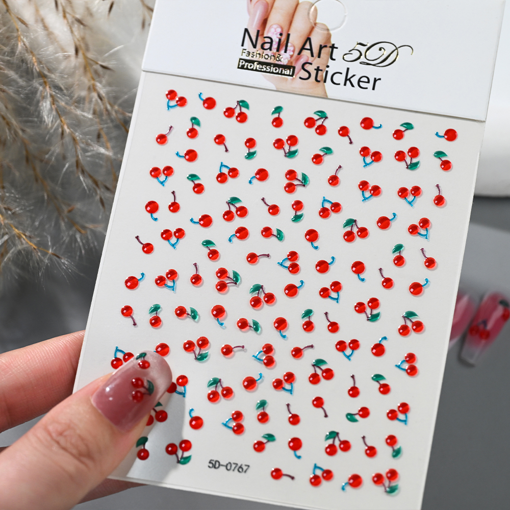 1/2Pcs 5D Cute Red Crystal Che - 3D Printing Epoxy Resin avaliação e preço