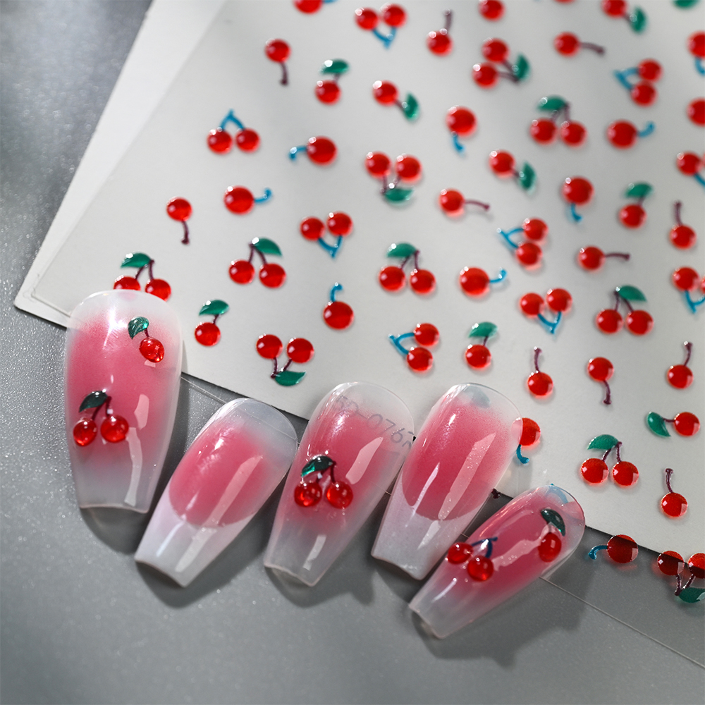 1/2Pcs 5D Cute Red Crystal Che - 3D Printing Epoxy Resin avaliação e preço