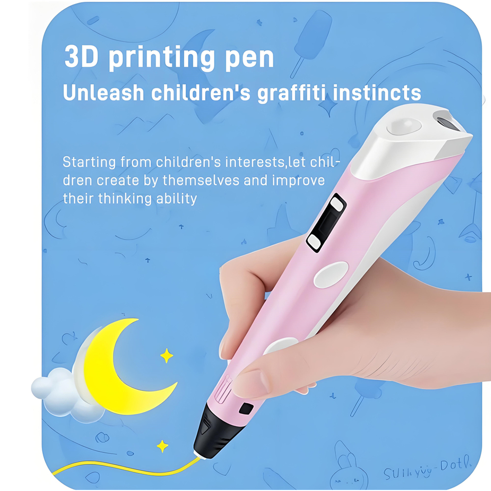 3D Pen With LCD Screen Compati - Carbon Fiber Filament avaliação e preço