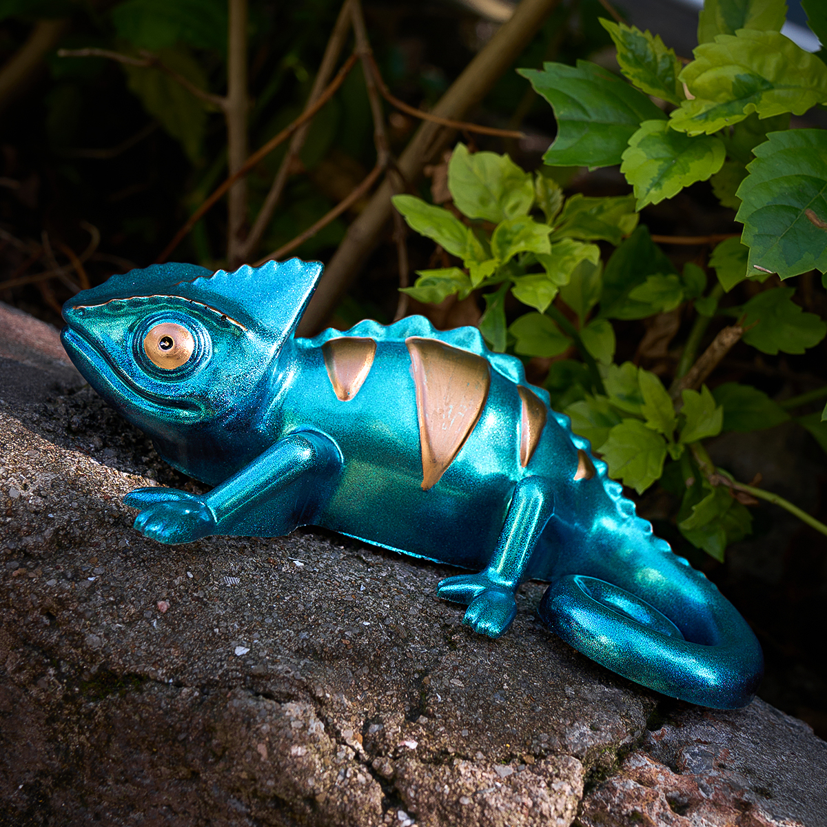17cm 3D Chameleon Lizard Silic - 3D Printing Epoxy Resin avaliação e preço