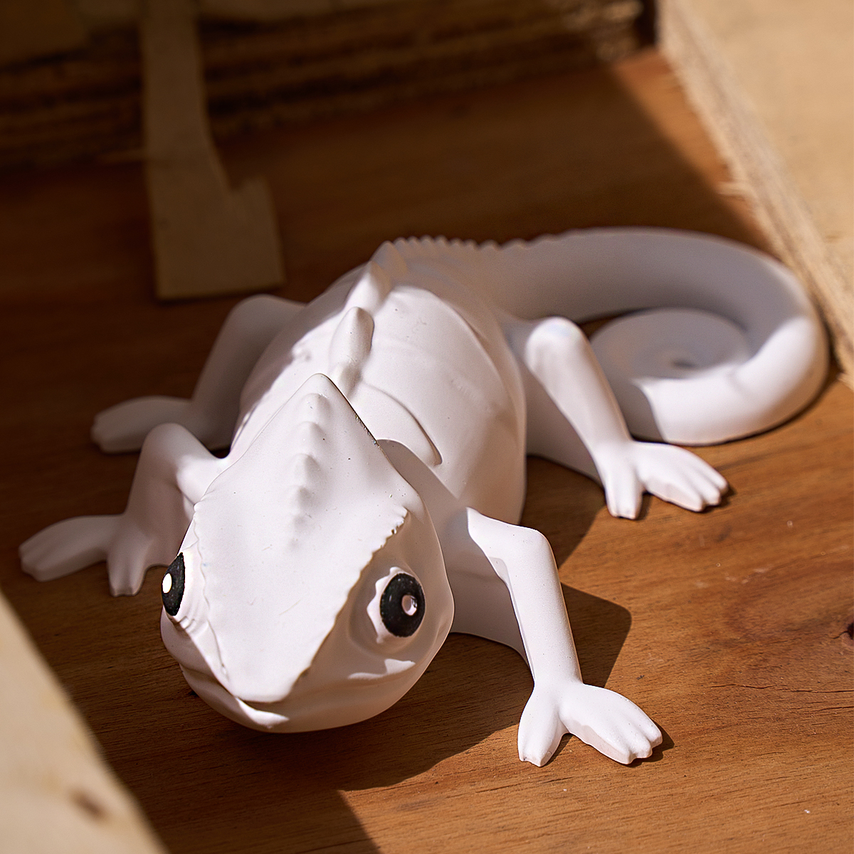 17cm 3D Chameleon Lizard Silic - 3D Printing Epoxy Resin avaliação e preço
