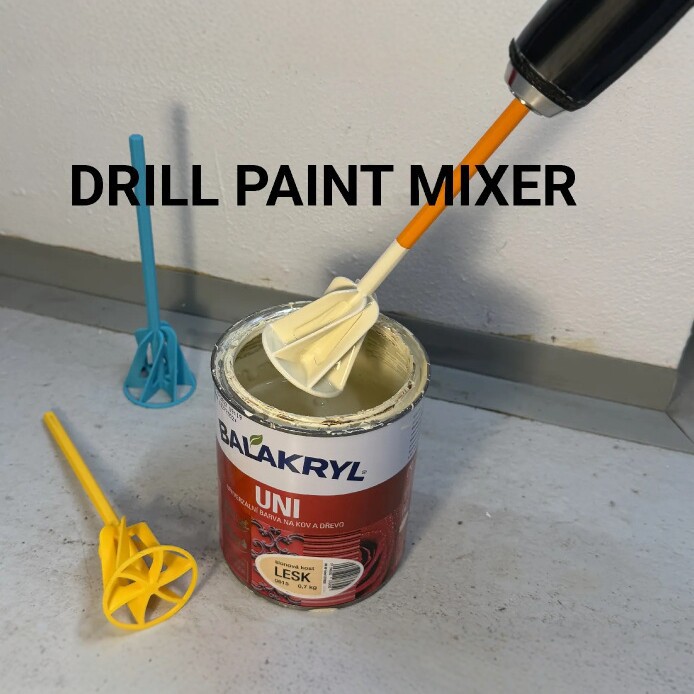 3D Printed Paint Mixer Drill S - 3D Printing Epoxy Resin avaliação e preço