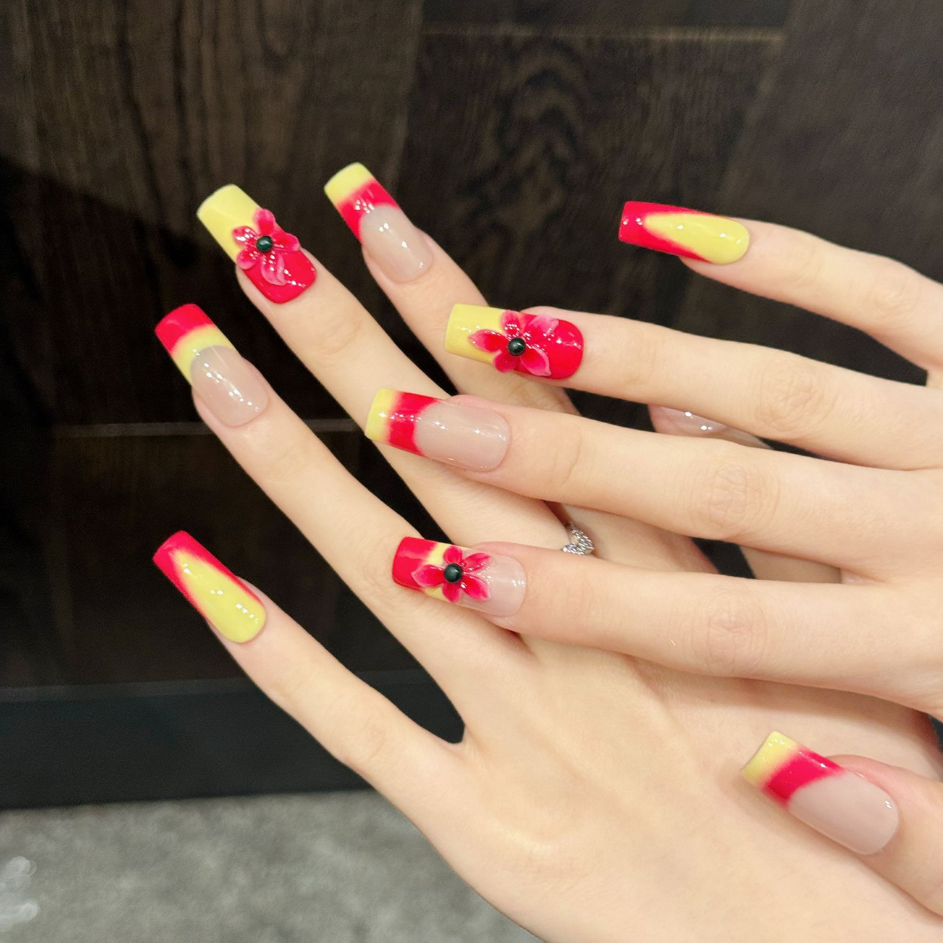 10pcs Handmade Summer Day Fals - 3D Printing Nails avaliação e preço