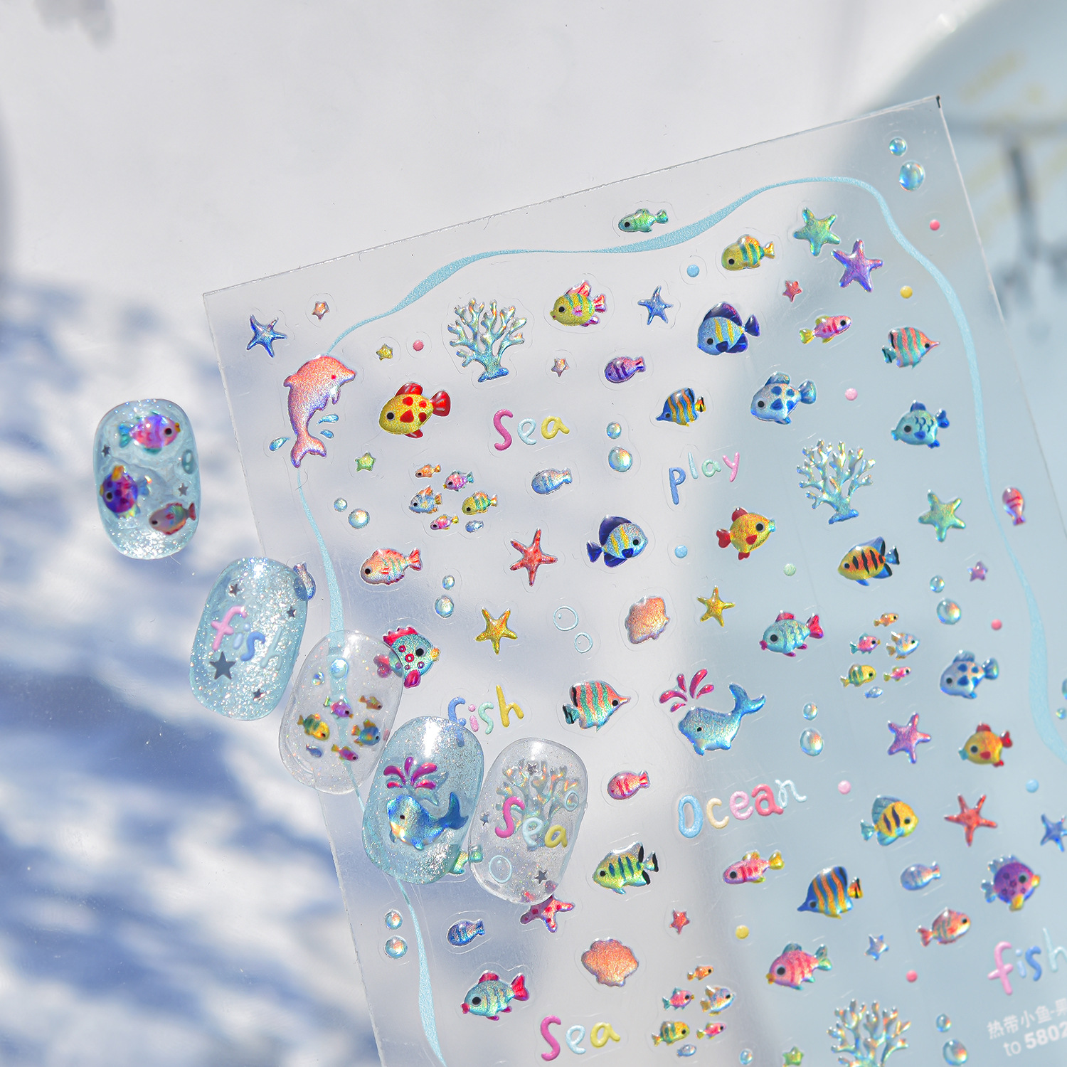 Jelly 3D Nail Stickers Summer  - 3D Printing Epoxy Resin avaliação e preço