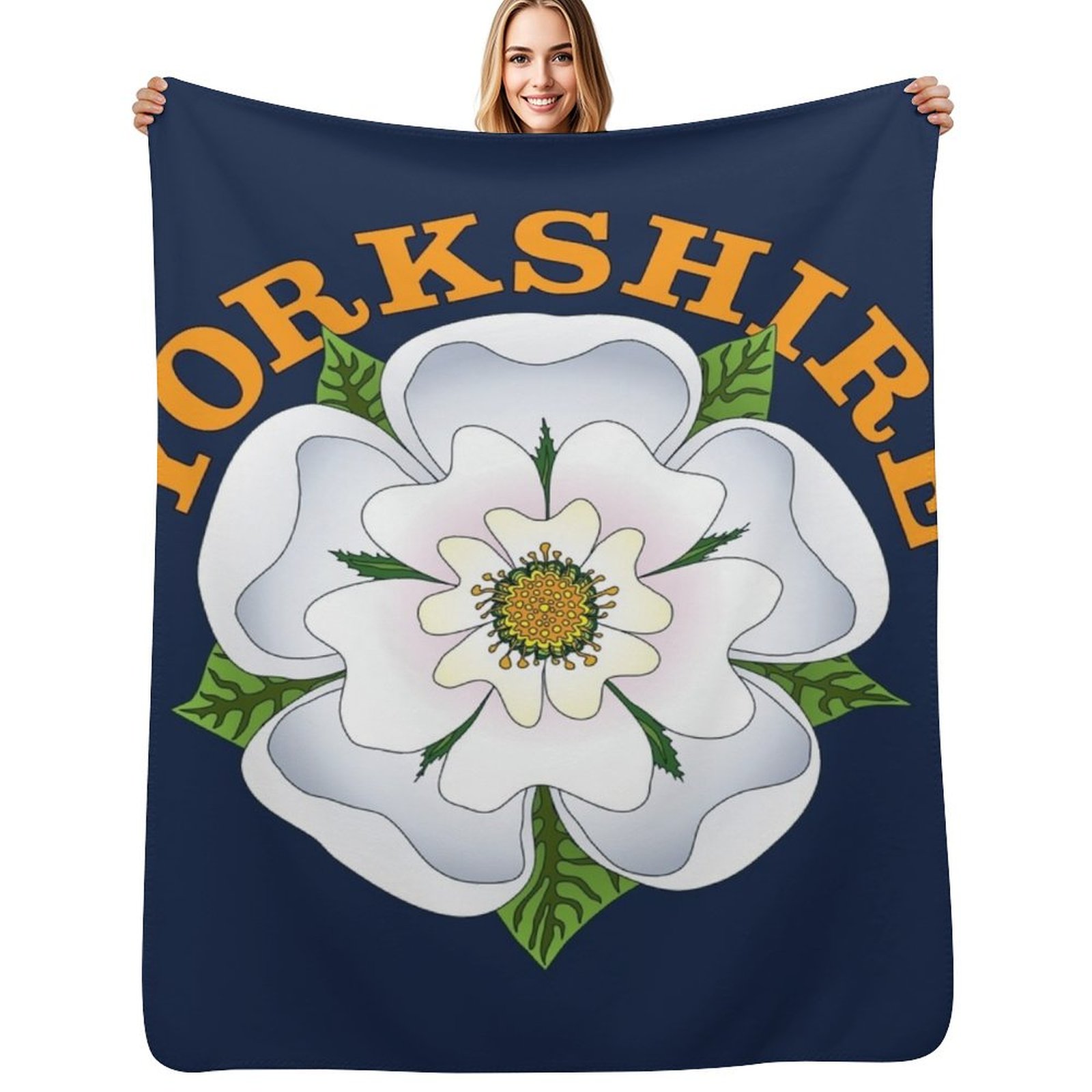 White Rose of Yorkshire Throw  - 3D Printing Yorkshire avaliação e preço
