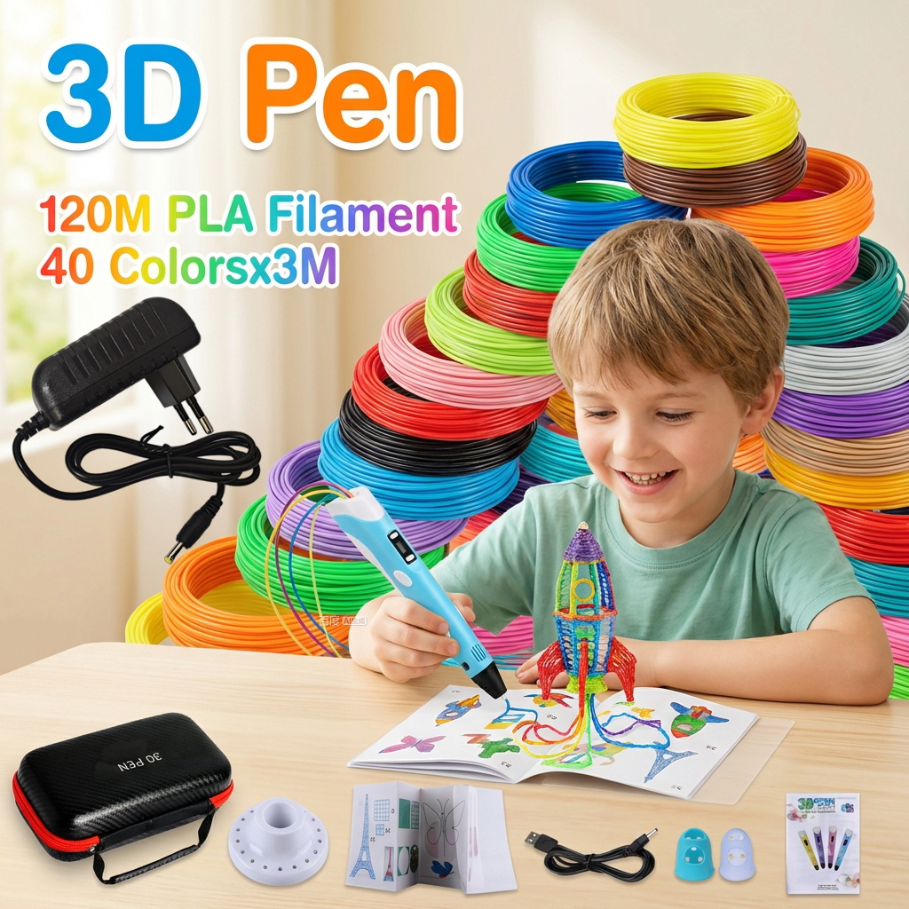 Children 3D Pen 3D Drawing Pri - 3D Printing Pen For Kids avaliação e preço