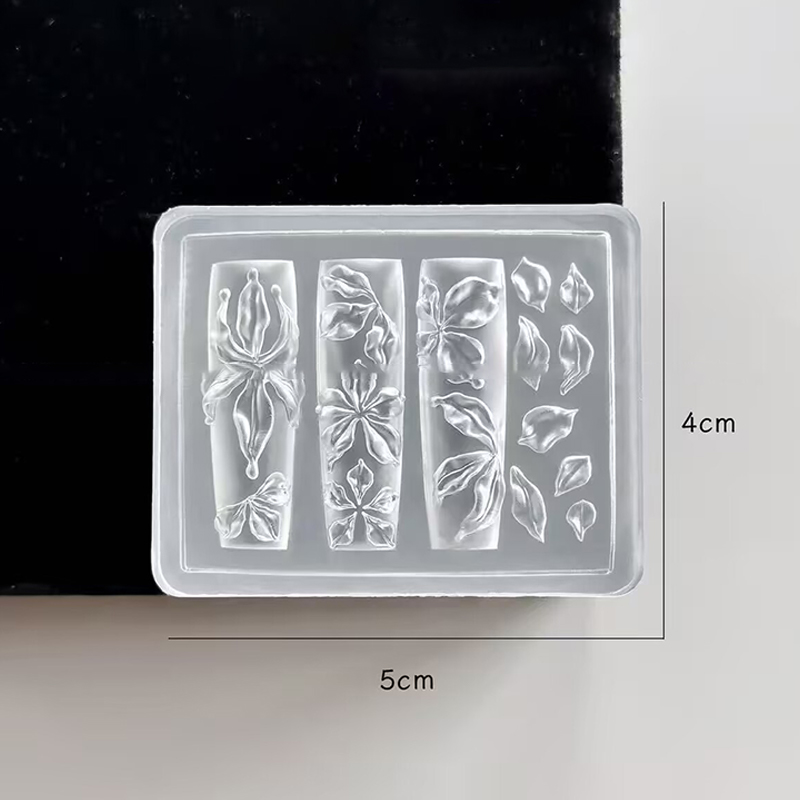 ~1Pc 3D Ice Crystal Flower Ice - 3D Printing Nails avaliação e preço