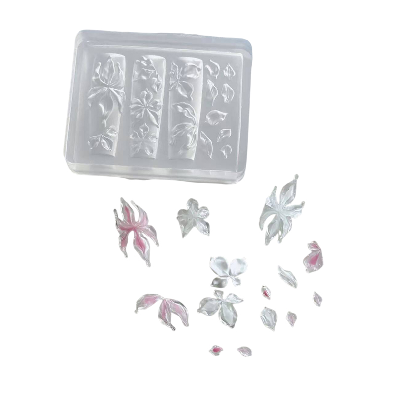 ~1Pc 3D Ice Crystal Flower Ice - 3D Printing Nails avaliação e preço