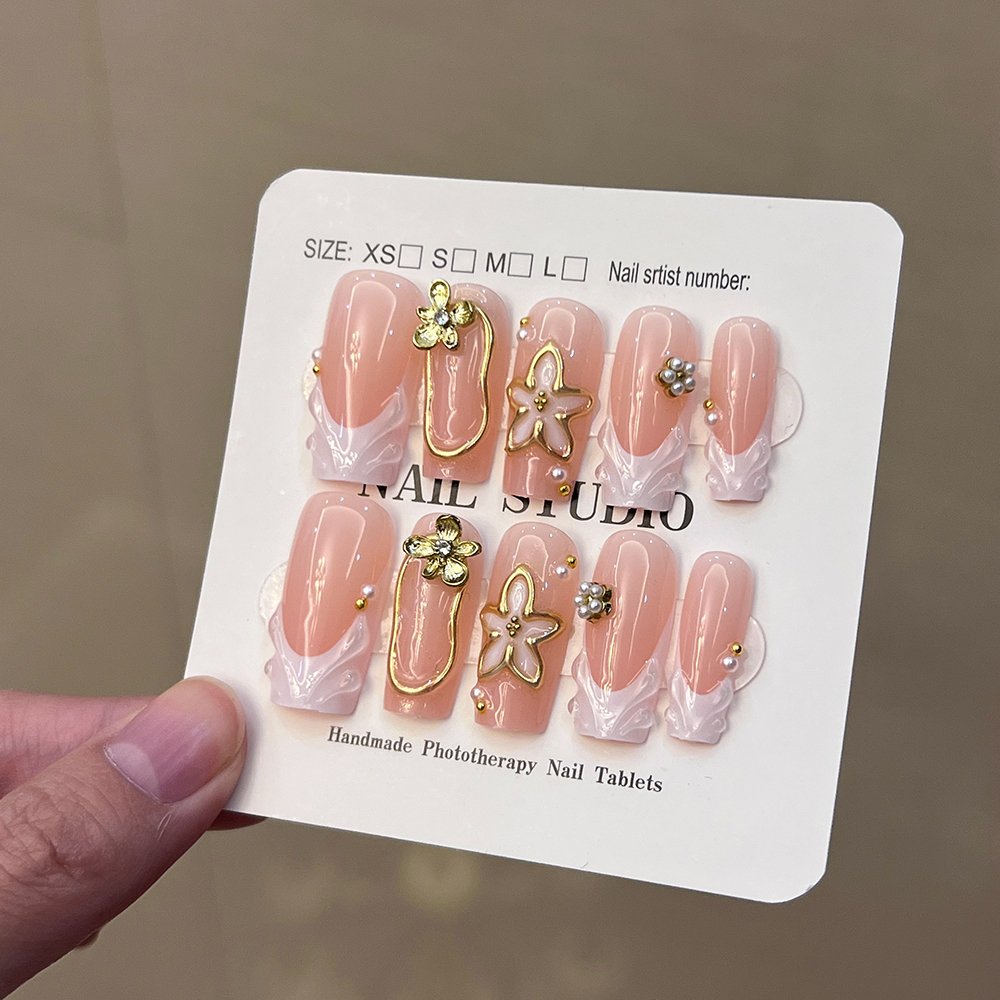 10Pcs/Set Handmade Medium-size - 3D Printing Nails avaliação e preço