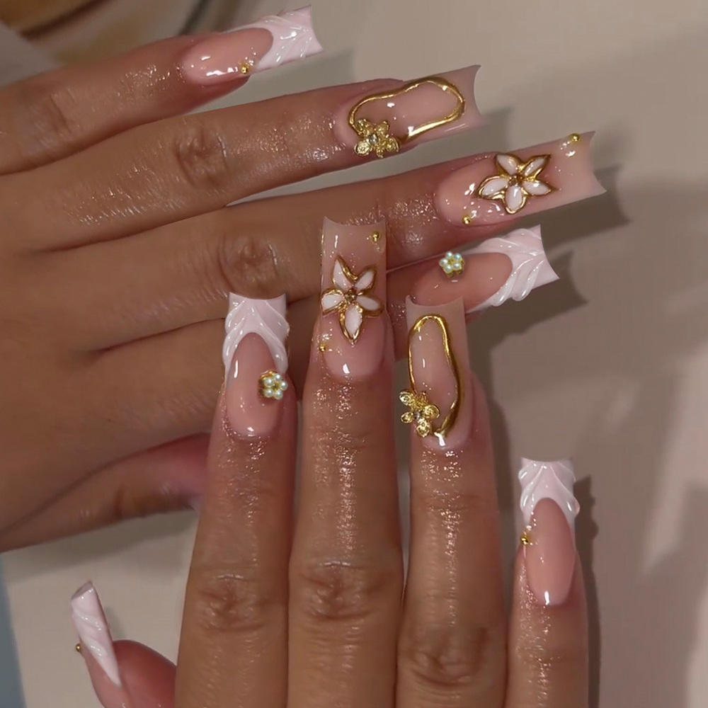 10Pcs/Set Handmade Medium-size - 3D Printing Nails avaliação e preço