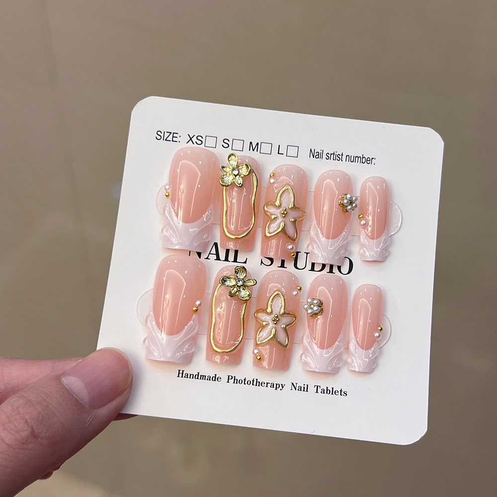 10Pcs/Set Handmade Medium-size - 3D Printing Nails avaliação e preço