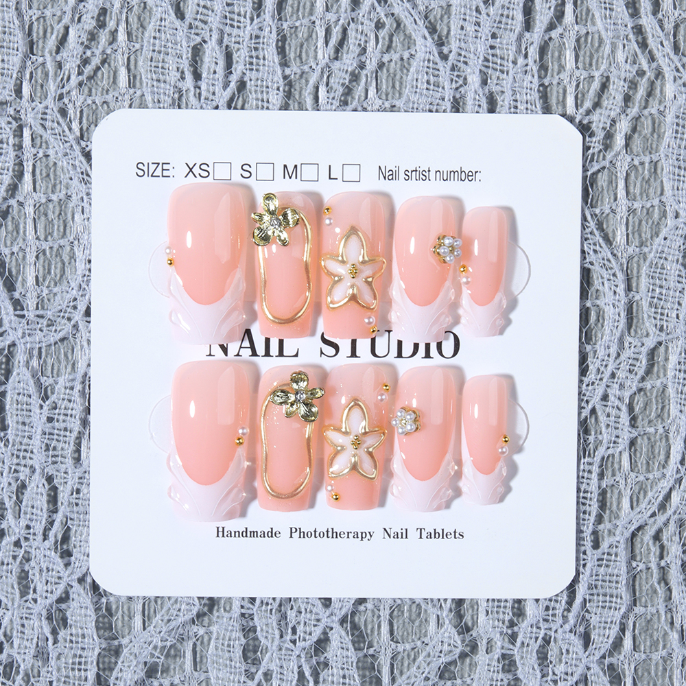 10Pcs/Set Handmade Medium-size - 3D Printing Nails avaliação e preço