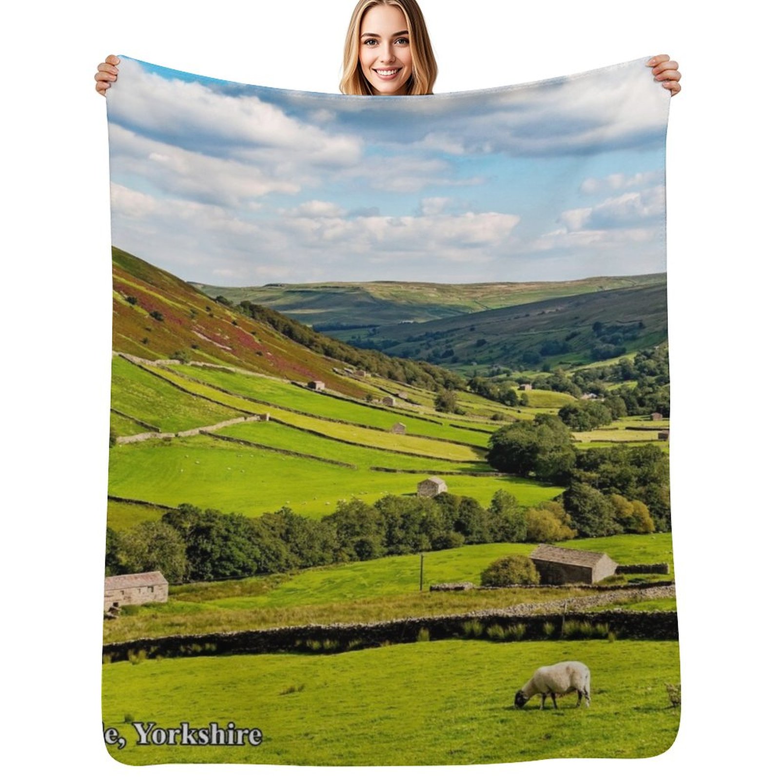 Yorkshire Dales Throw Blanket  - 3D Printing Yorkshire avaliação e preço