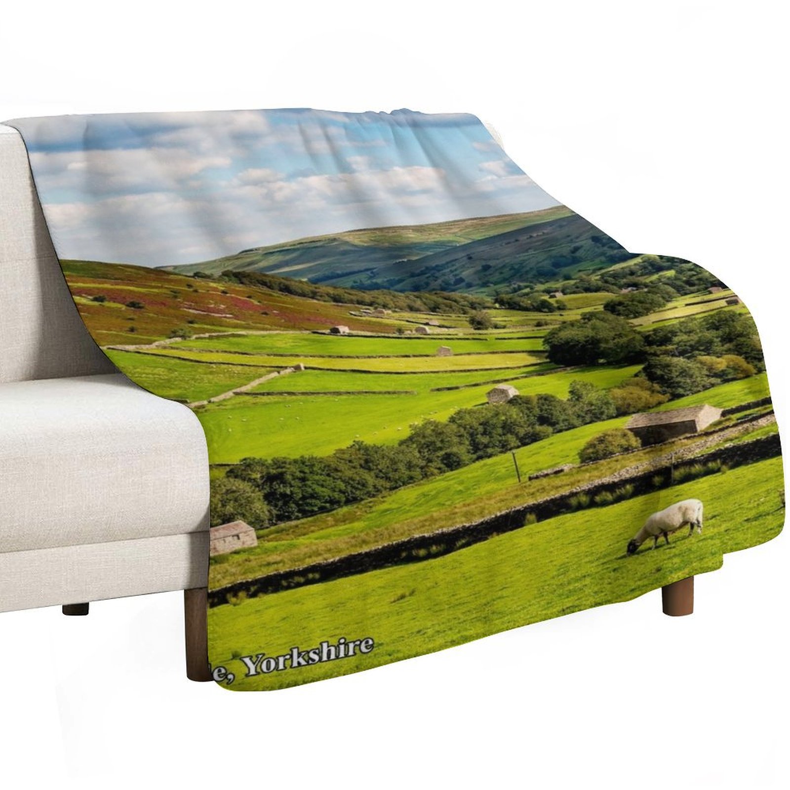 Yorkshire Dales Throw Blanket  - 3D Printing Yorkshire avaliação e preço