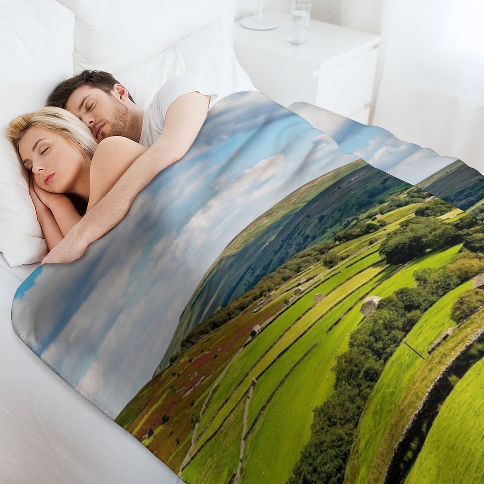 Yorkshire Dales Throw Blanket  - 3D Printing Yorkshire avaliação e preço