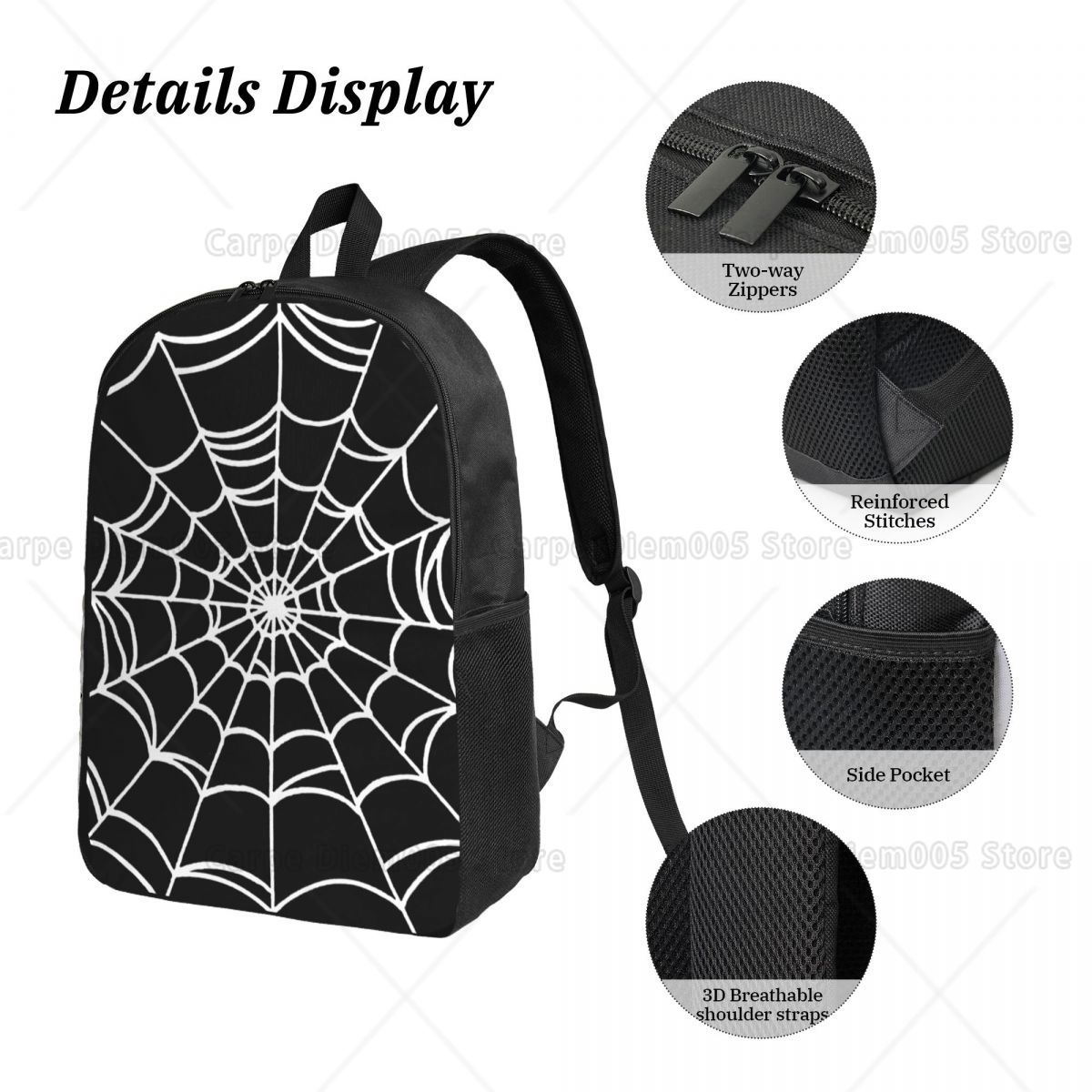 Black Web Spider Prints Backpa - 3D Printing Pen For Kids avaliação e preço