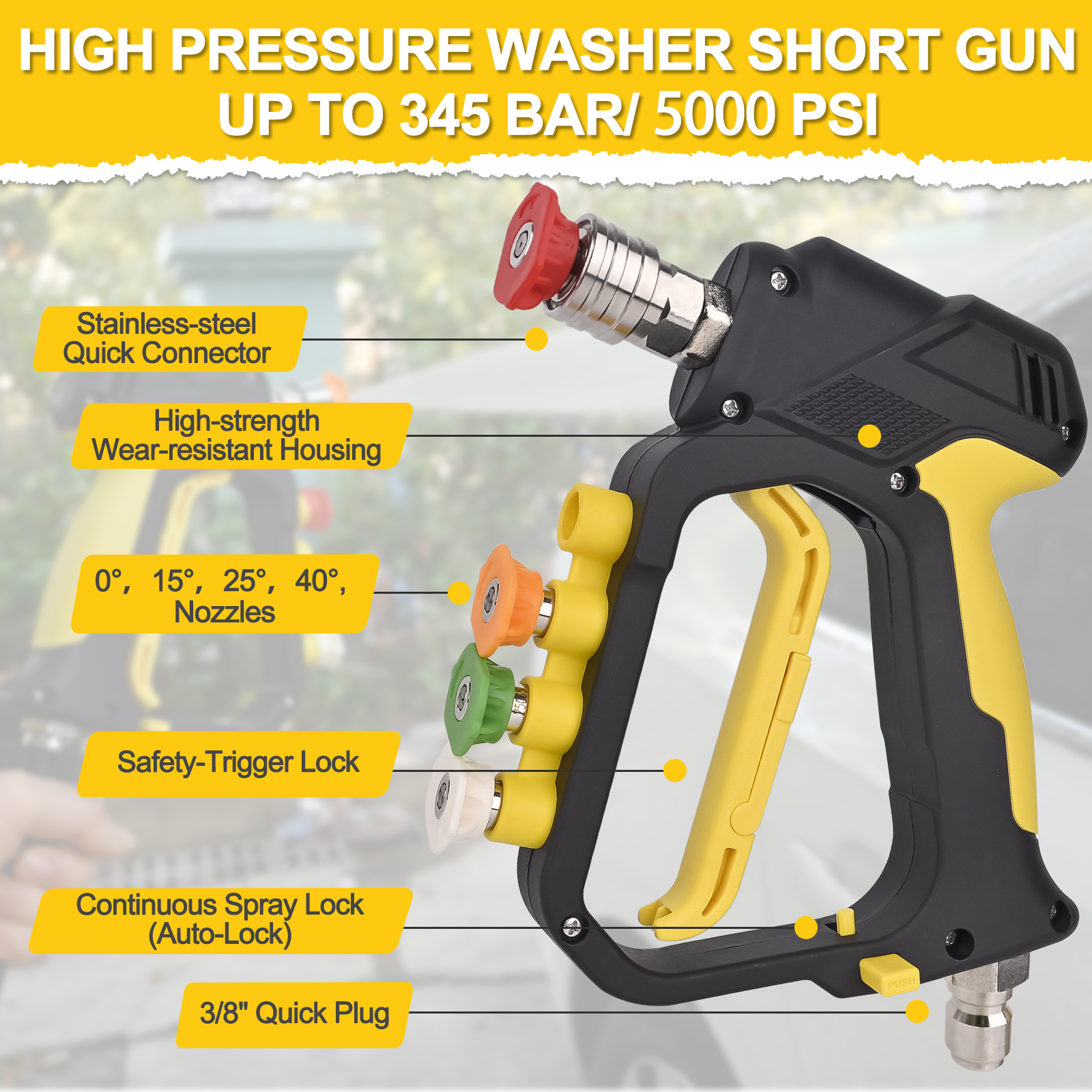High Pressure Washer Short Spr - Nozzle Cleaning Kit avaliação e preço