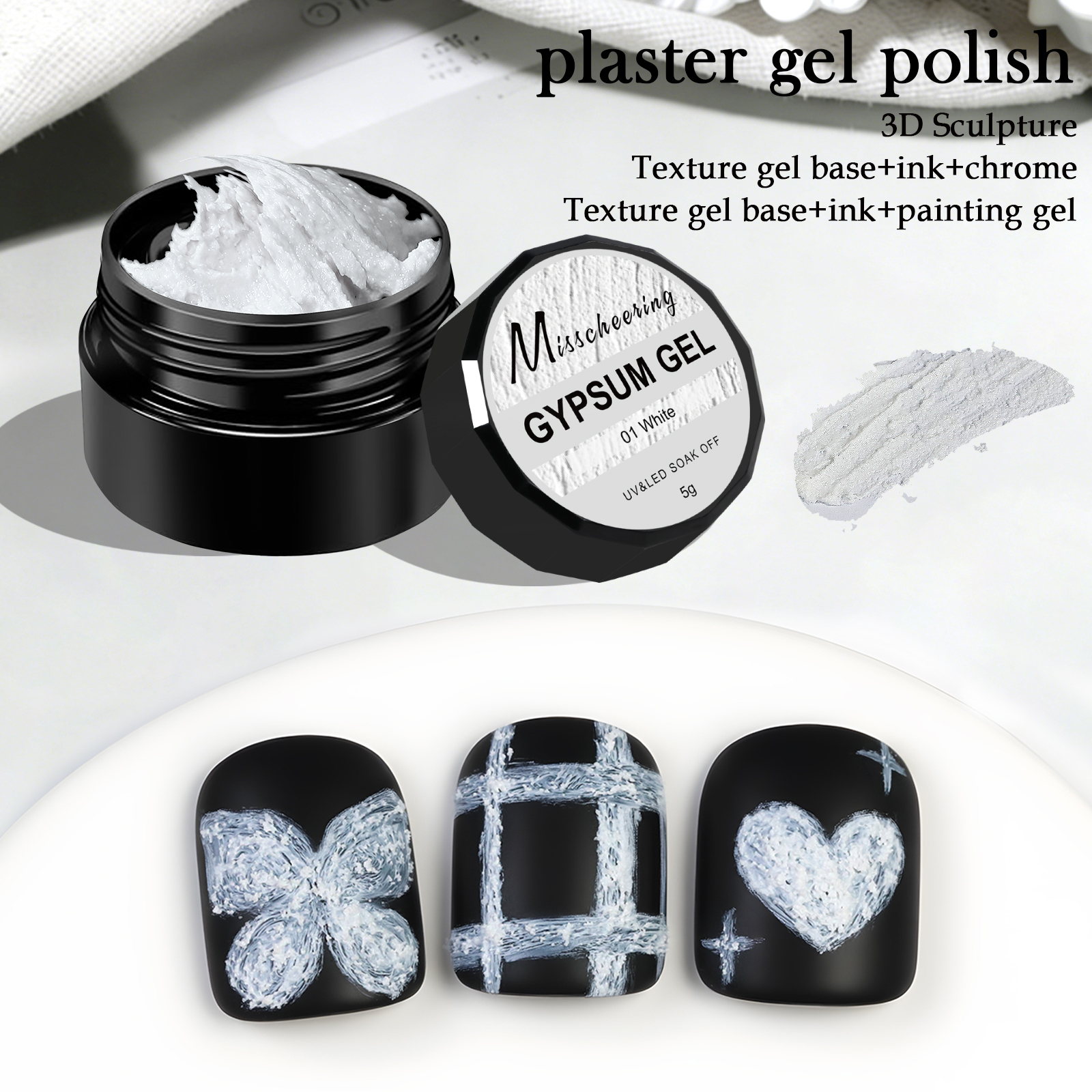 5g Solid Gypsum Painting Nail  - 3D Printing Nails avaliação e preço