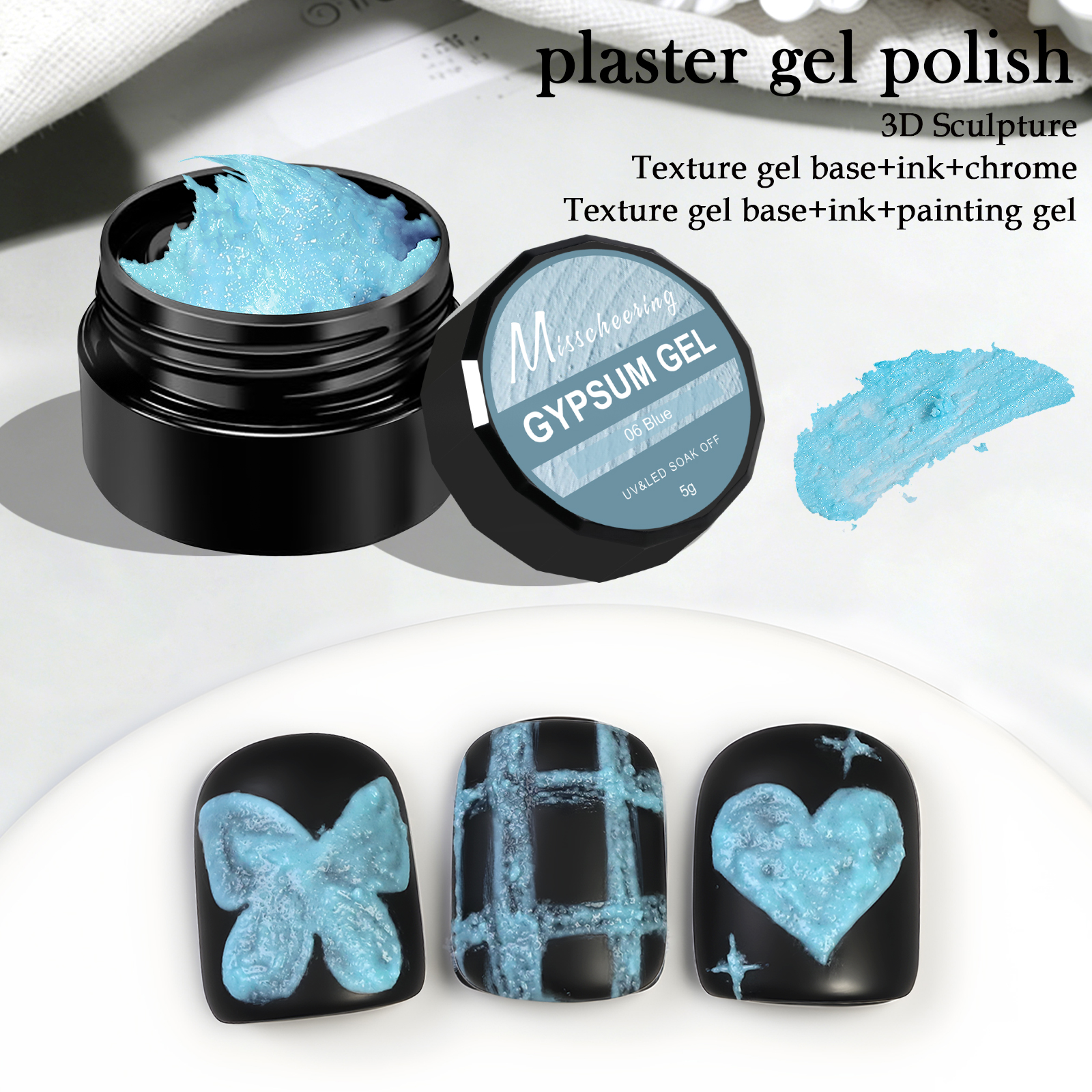 5g Solid Gypsum Painting Nail  - 3D Printing Nails avaliação e preço