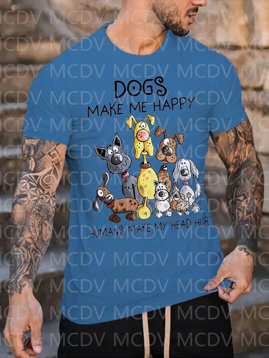 Summer Men's Love Dog Make Me  - 3D Printing Maket avaliação e preço