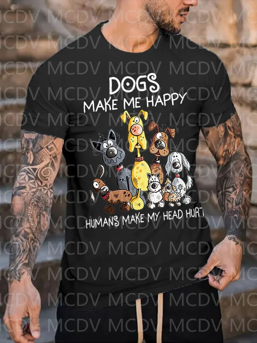 Summer Men's Love Dog Make Me  - 3D Printing Maket avaliação e preço