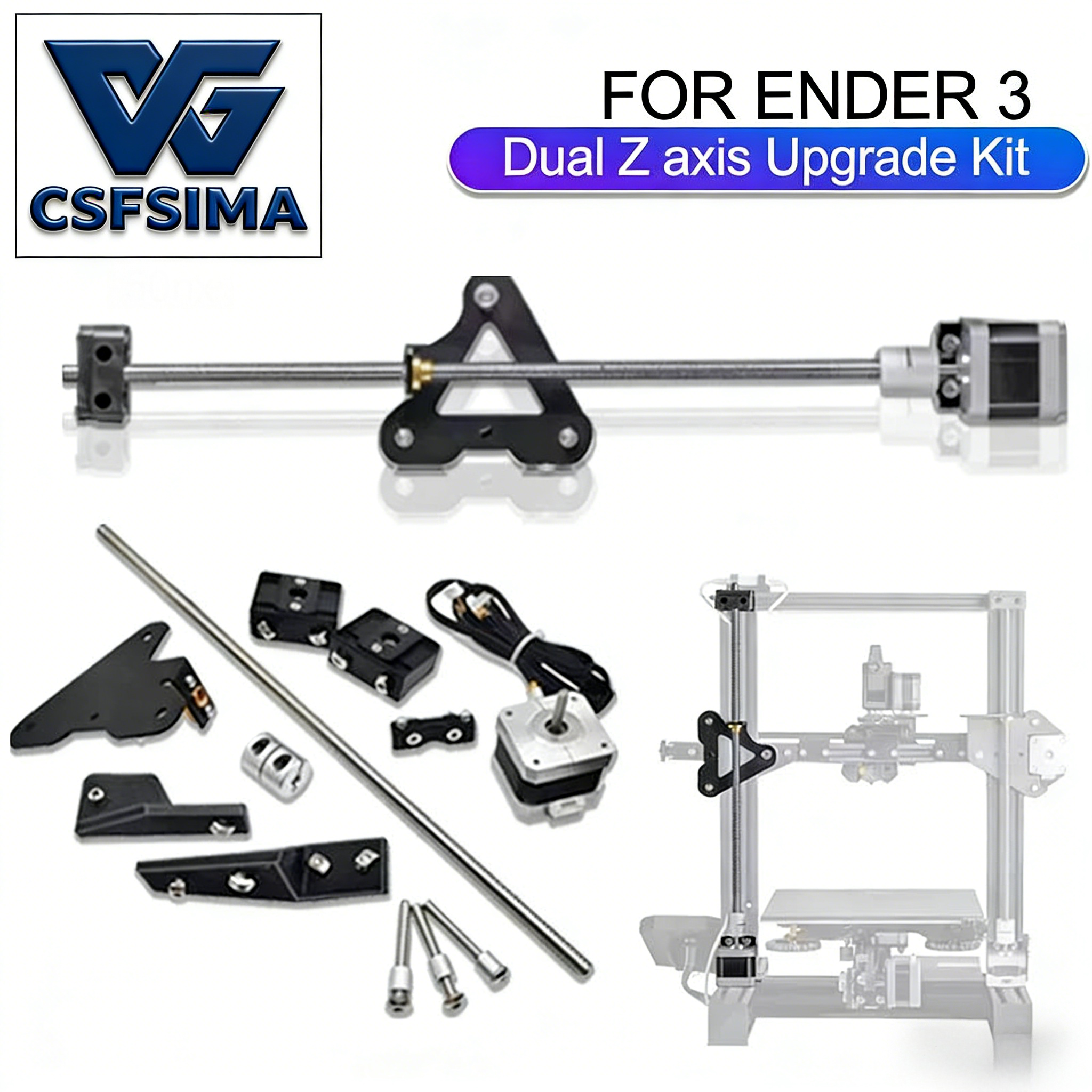 Dual Z-Axis Kit with Lead Scre - Ender 3 Upgrade Kit avaliação e preço