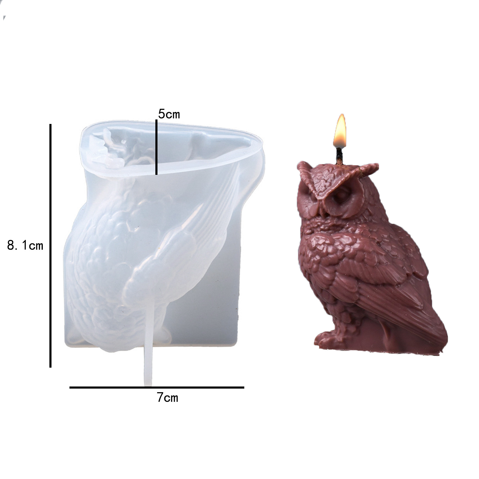 3D Cute Standing Owl Aromather - 3D Printing Epoxy Resin avaliação e preço