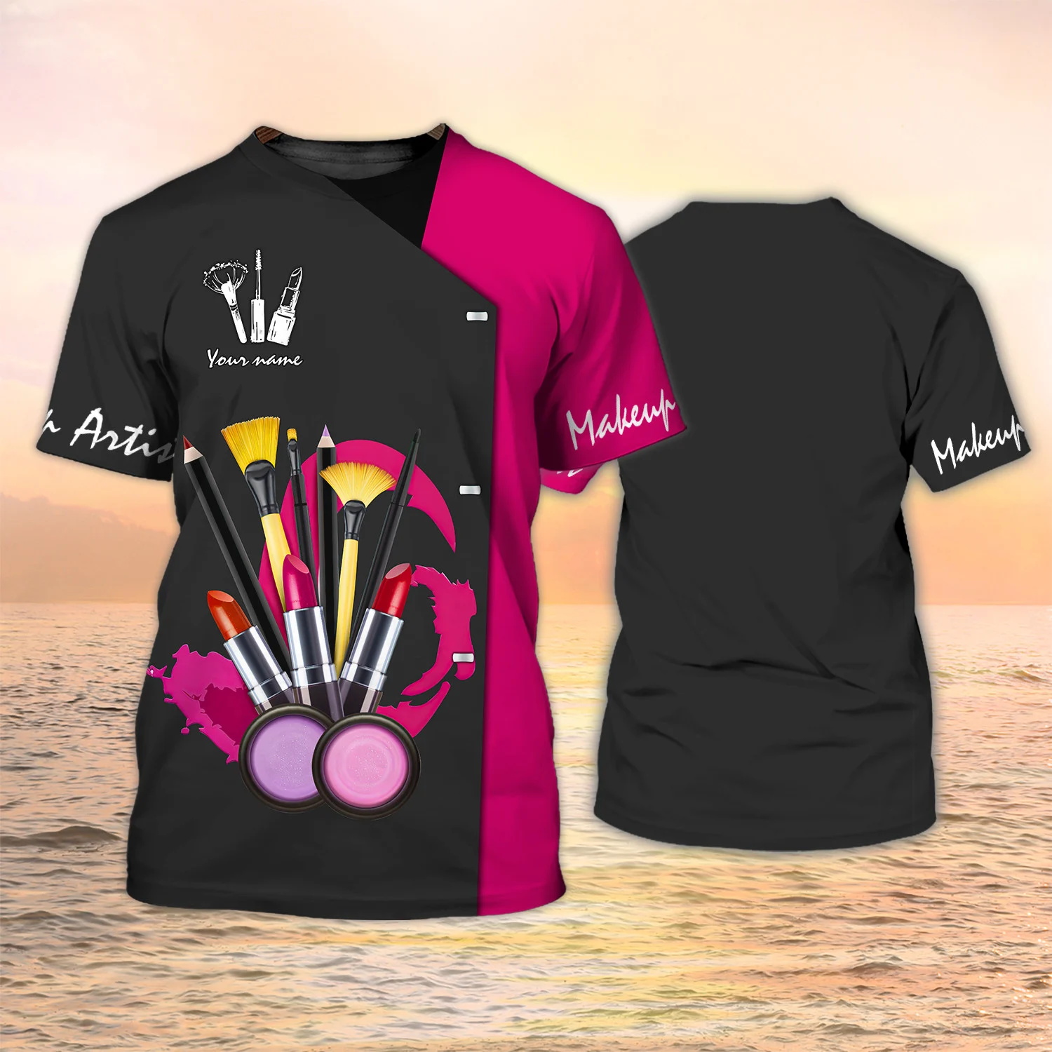 Newest Summer Fashion Men‘s T- - 3D Printing Maket avaliação e preço