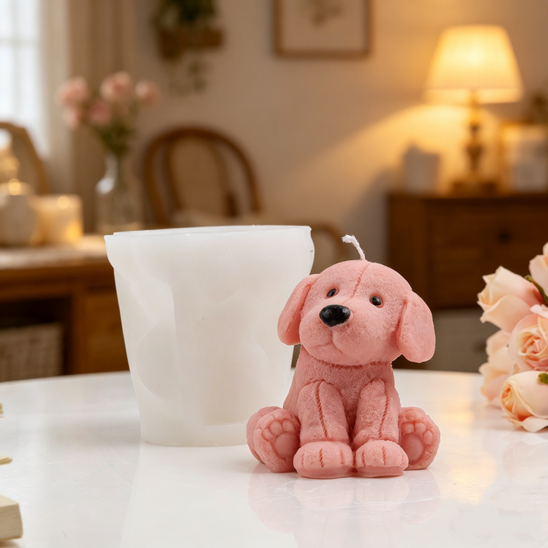 3D Plush Texture Sitting Puppy - 3D Printing Epoxy Resin avaliação e preço