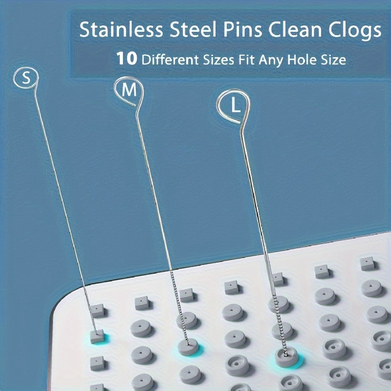 10Pcs Stainless Steel Shower H - Nozzle Cleaning Kit avaliação e preço