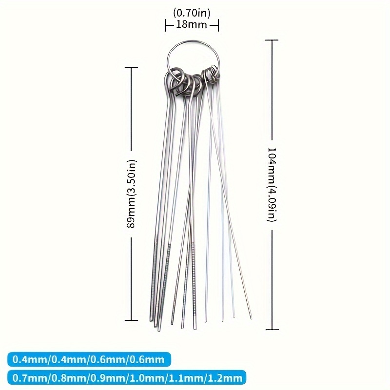 10Pcs Stainless Steel Shower H - Nozzle Cleaning Kit avaliação e preço