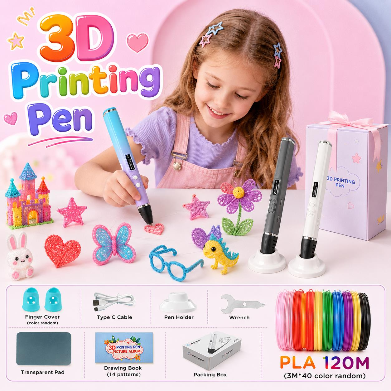 3D Printing Pen Kids with Type - 3D Printing Pen For Kids avaliação e preço