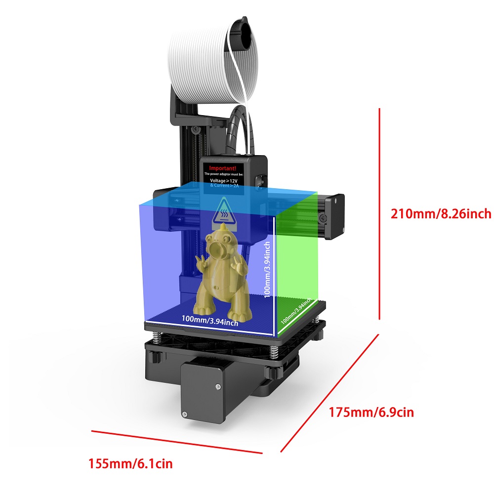 Easythreed K10 Mini 3D Printer - 3D Printing Output avaliação e preço