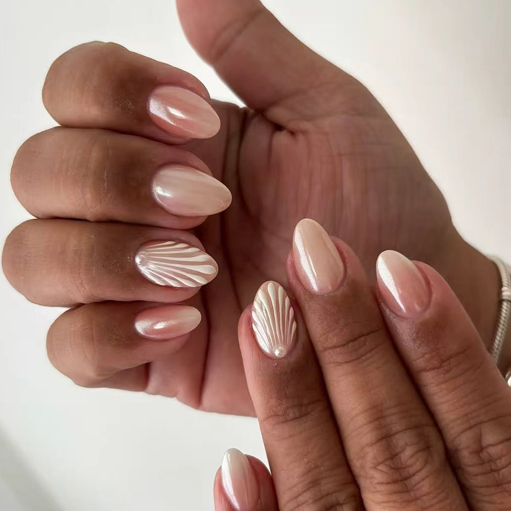 24 pieces / set of short oval  - 3D Printing Nails avaliação e preço