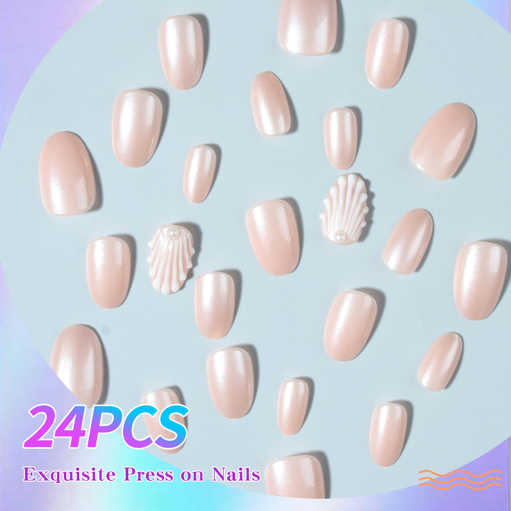 24 pieces / set of short oval  - 3D Printing Nails avaliação e preço