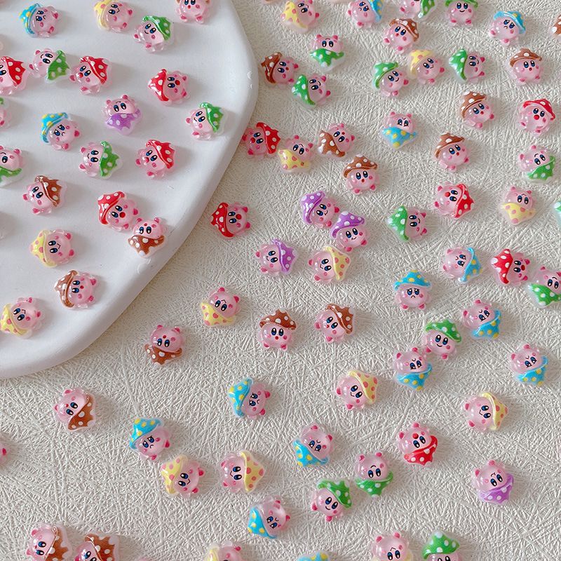 2/10/20pcs Kirby Nail Charms 3 - 3D Printing Nails avaliação e preço
