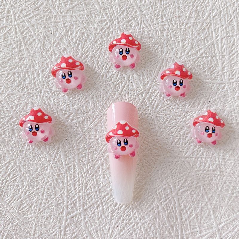 2/10/20pcs Kirby Nail Charms 3 - 3D Printing Nails avaliação e preço