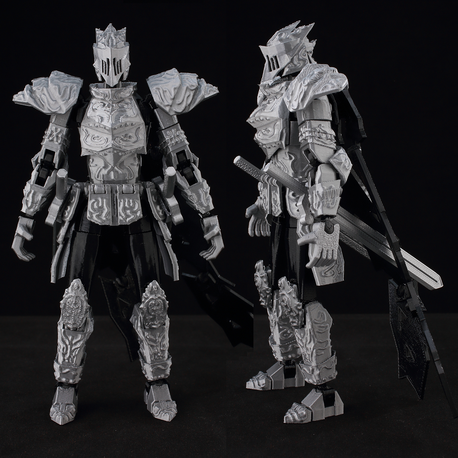 ​9L3D Lucky13 Silver Armor Kni - 3D Printing Online avaliação e preço
