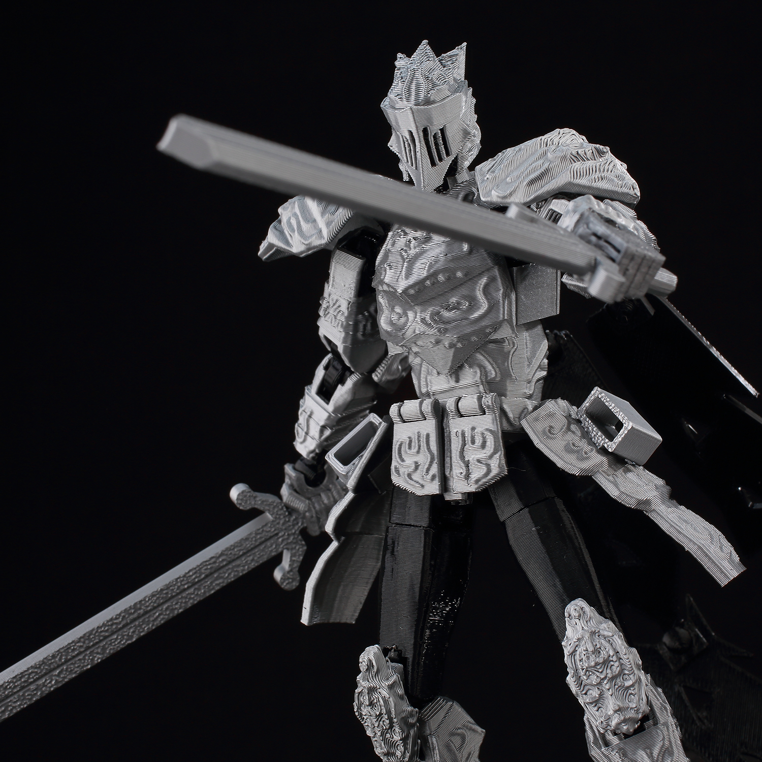 ​9L3D Lucky13 Silver Armor Kni - 3D Printing Online avaliação e preço
