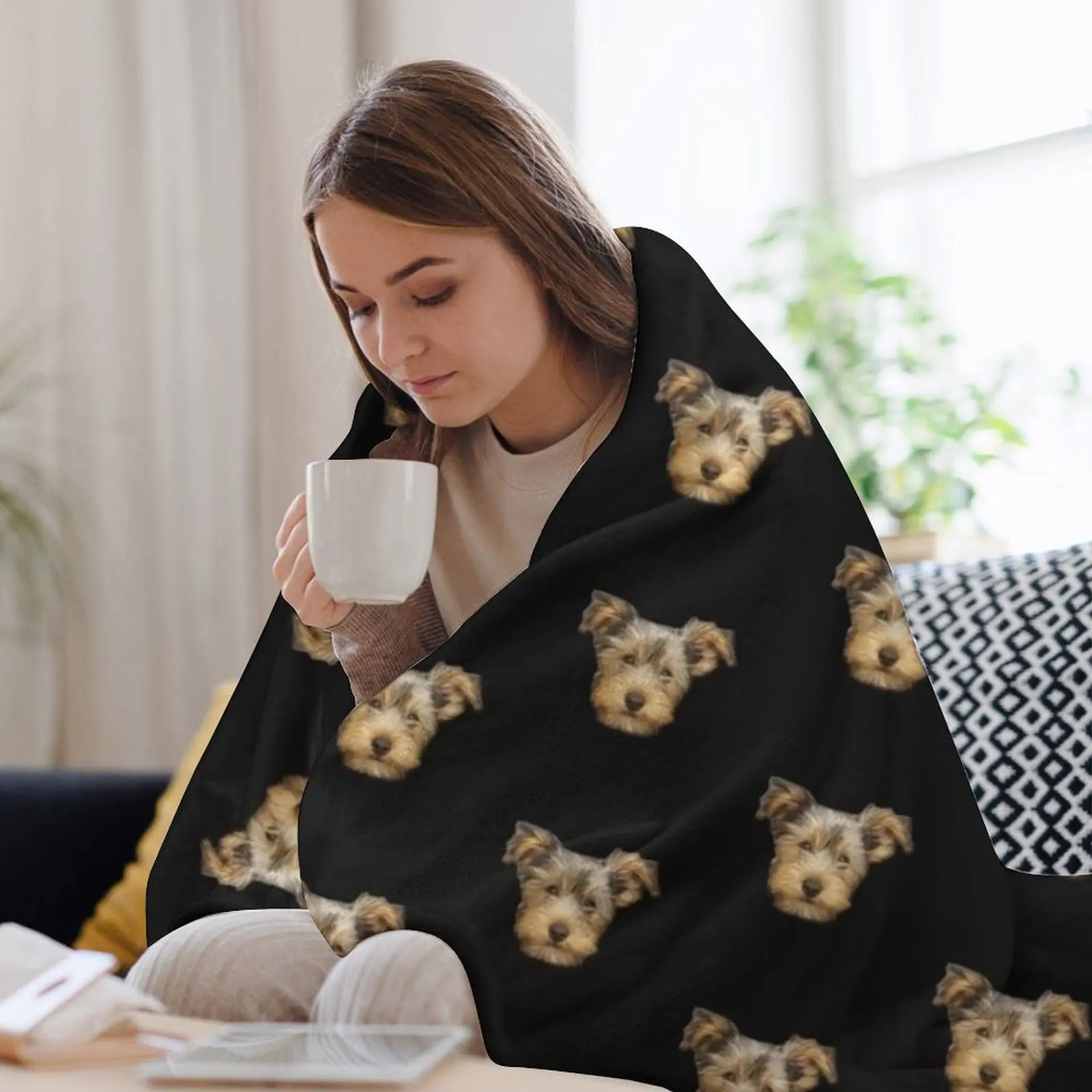 yorkshire terrier Throw Blanke - 3D Printing Yorkshire avaliação e preço