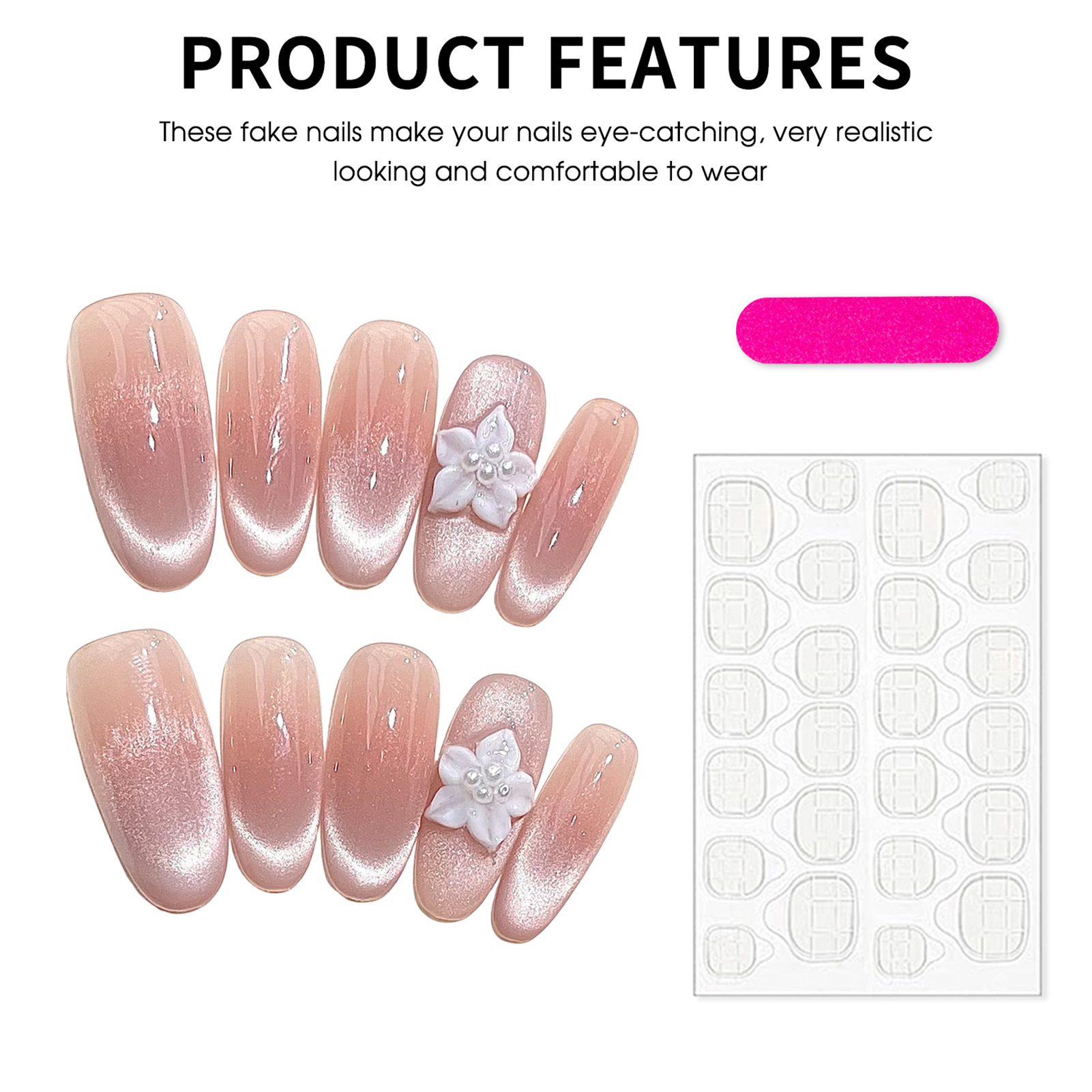 Handmade Ice Through Cat Eyes  - 3D Printing Nails avaliação e preço
