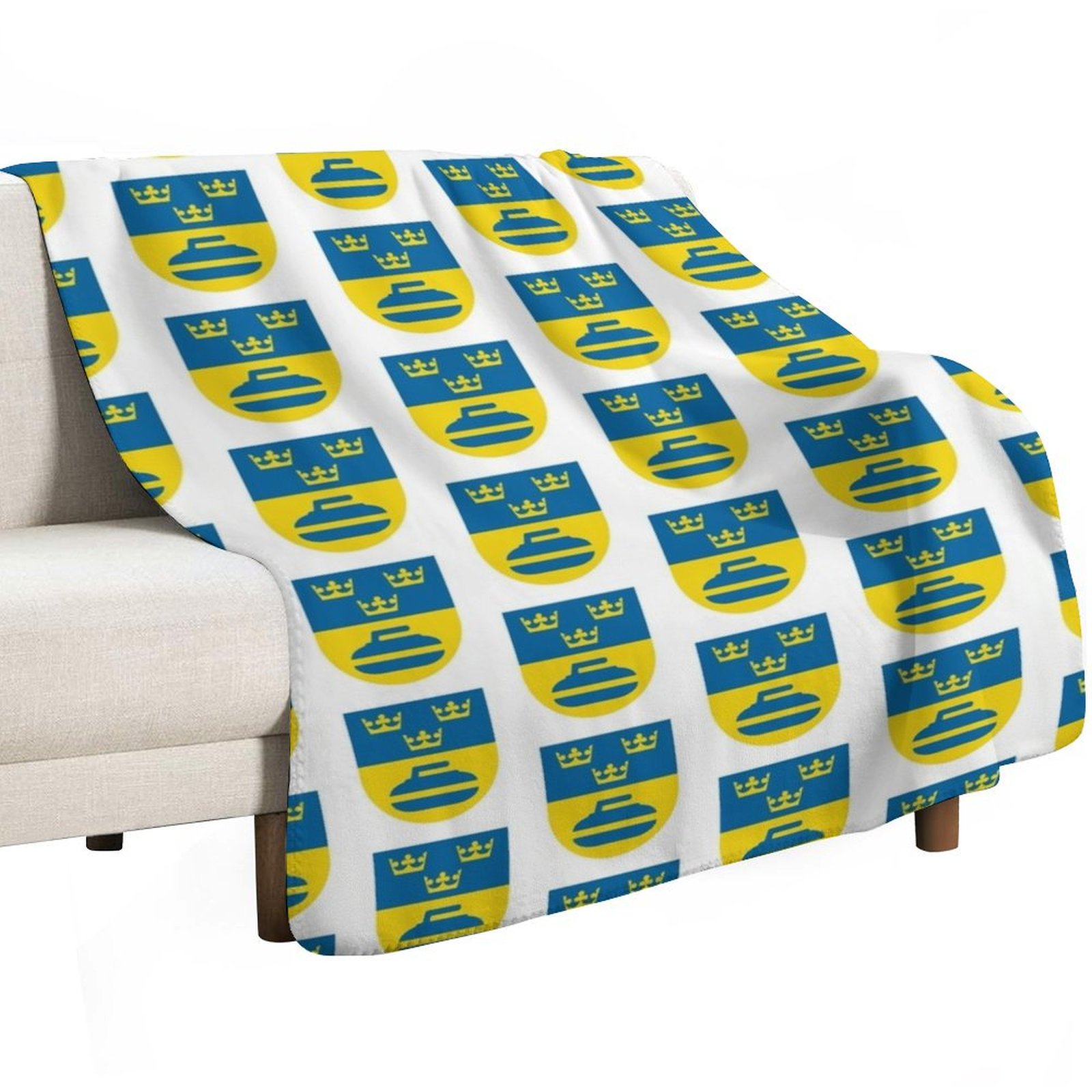 Sweden curling icons Throw Bla - 3D Printing Icon avaliação e preço