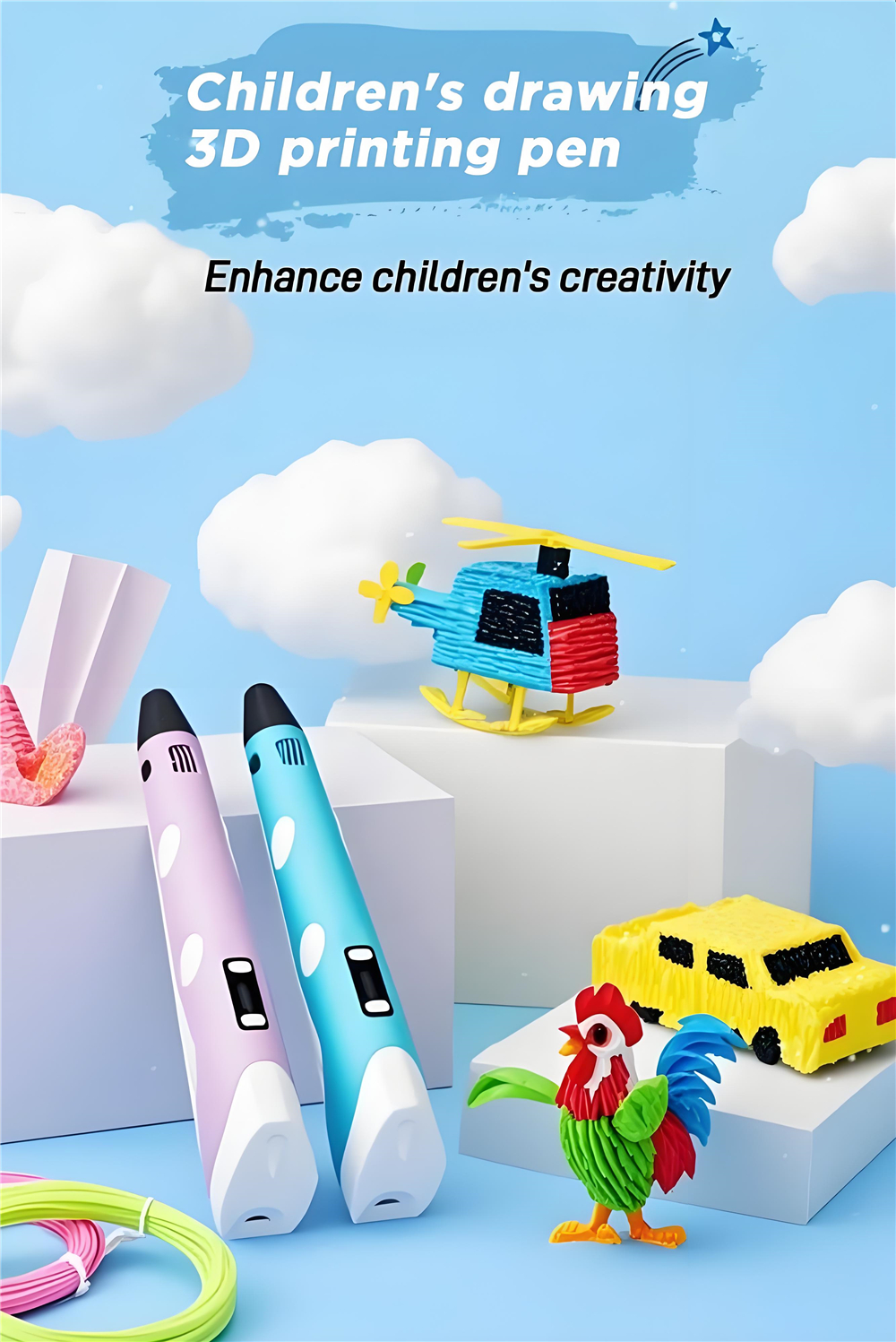 3D Printing Pen Children 3D Pe - 3D Printing Pen For Kids avaliação e preço